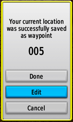 Colorado New Waypoint Screen